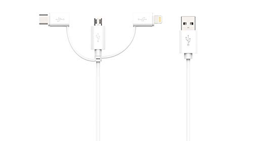 Apple MFI Заверена 3-во-1 Кабел, Молња/Type C/Micro USB Кабел за iPhone, iPad, Huawei, HTC, LG, Samsung Галакси, Sony Xperia, Android