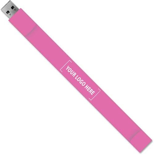 Обичај Wristband USB Флеш Диск - 64MB (Сина) - 100 КОМПЈУТЕРИ - $3.34/EA - Промотивен Производ/Брендирани со Вашето Лого/Рефус/трговија