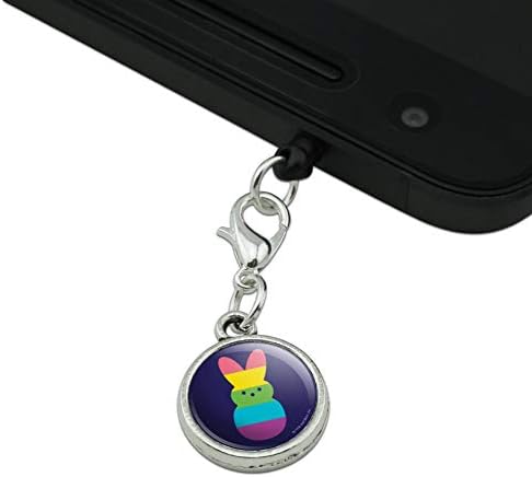 Виножито Шарени Bunny Ѕиркаат Мобилен Мобилен Телефон Џек за Слушалки Шарм одговара на iPhone, iPod Галакси