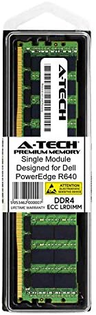 A-Tech 128GB Модул за Dell PowerEdge R640 - DDR4 PC4-21300 2666Mhz ECC Оптоварување Намалена LRDIMM 8Rx4 - Сервер Специфични Меморија