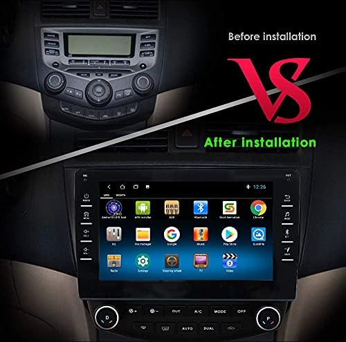 9 инчен Android 10 е Радио за Автомобил за Хонда Спогодба 7 2003-2007 Година Стерео, Поддржува GPS Навигација WiFi EQ SWC USB Bluetooth