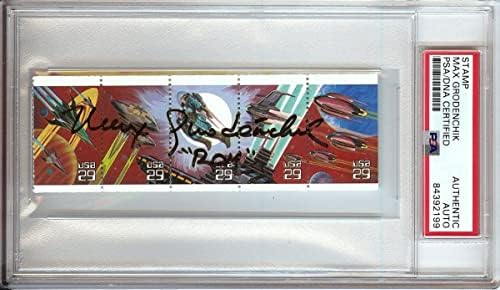 Макс Grodenchik Потпишан Autographed Поштенски Печат во Дресот на Star Trek DS9 PSA/ДНК