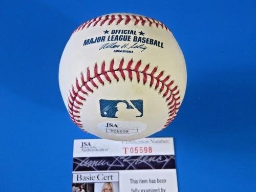 Не Цимер Потпишан Oml Бејзбол ~ Autograph Топката ~ Jsa T05598 - Autographed Baseballs