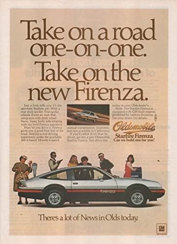 Списанието се Печати Ад: 1978 Oldsmobile Starfire Firenza Спорт Купе,се на Патот Еден-На-Еден. Земете на Нови Firenza