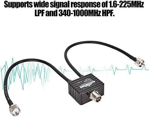 MX-72 VHF/UHF Duplexer, 1.6-225MHz LPF/340-1000MHz HPF ШУНКА Антена Duplexer Repeater, Радио VHF/UHF Transceiver Duplexer, Различни