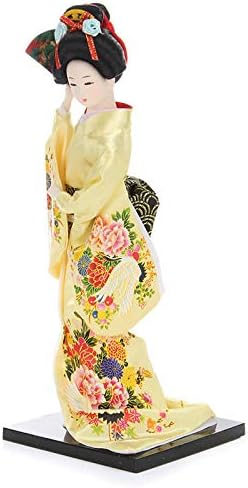 КООРДИНАТОР KDAFA Јапонски Кабуки Кукла,30cm Ориентални Јапонски Brocade Кимоно Кабуки Кукла Geisha Акција Фигура Figurine Статуа