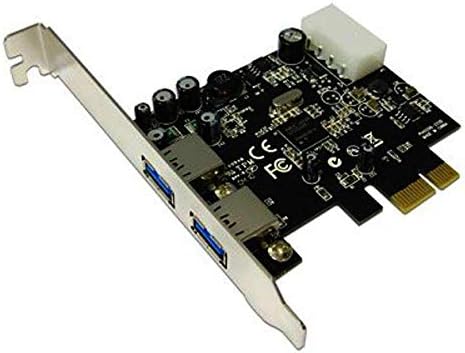 Бис 2-Портен USB 3.0 PCI-Експрес x1 Картичка