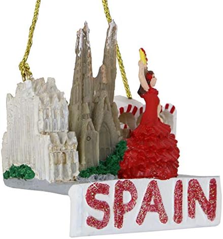 Курт Адлер Шпанија Божиќ Украс Ознаки За Земја Сјајот Шпанија Украси