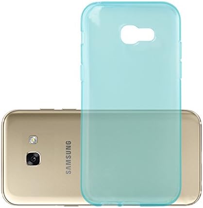 Cadorabo Случај Компатибилен со Samsung Galaxy A3 2017 во Транспарентна Сино - Shockproof и Отпорен на Гребење TPU Силиконска Маска