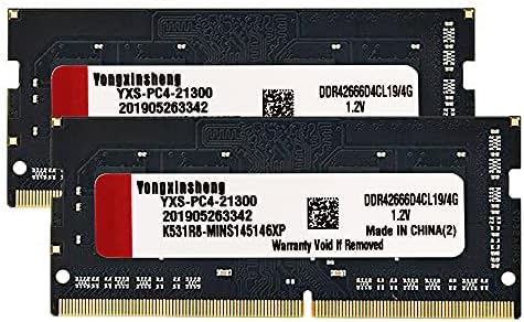 DDR4 8GB 2666MHz Лаптоп Меморија (PC4-21300) CL19 260 Иглички 1.2 V Не-ECC Unbuffered Компатибилен со Сите матични Плочи SODIMM RAM