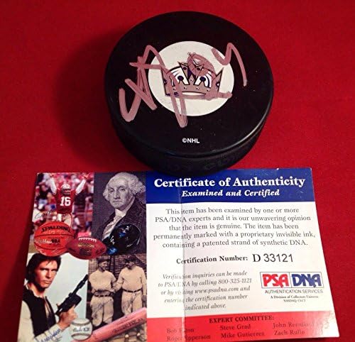 Александар Frolov потпишан Лос Анџелес Кралевите Хокеј дух пакостник PSA/ДНК Cert D33121 - Autographed NHL Пакови