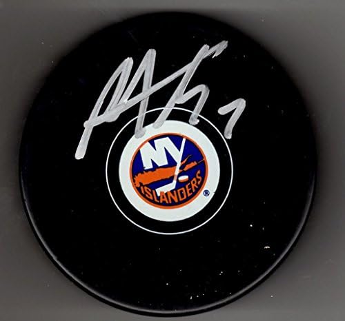 Autographed МЕТ CARKNER Њујорк Островјаните Хокеј дух пакостник - Autographed NHL Пакови