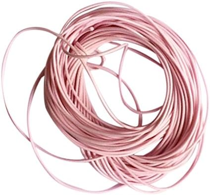 F Fityle 10M 1mm Beading Накит Кабелот Восок Најлон String DIY Наоди Хривнија Тема Мозок - Розова, 10m