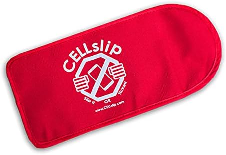 CellSlip - RFID Сигнал Блокирање на Мобилен Телефон Торбичка - 4 3/4 x 10 1/8 - 1 Пакет, Црна
