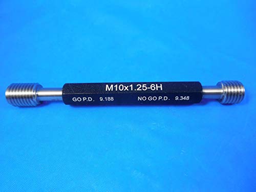 Нови M10 X 1.25 6H Метрички Навој Plug GAGE 10.0 ОДИ НЕ ОДИ P. D. S = 9.188 & 9.348