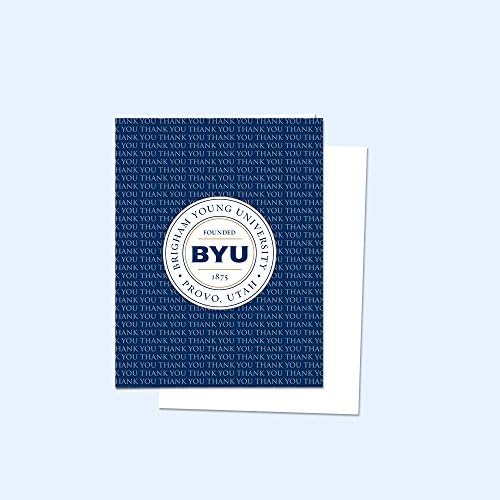 Фан Журки Бригам јанг Универзитетот BYU Cougars Ви Благодариме Картички со Плик 10-Пакет