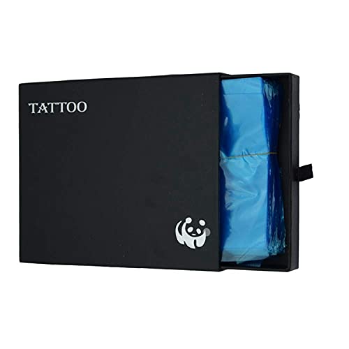 Тетоважа Пиштол Кеси,200pcs за Еднократна употреба Тетоважа Снабдување со Тетоважа Машина Ракави Покрие Кеси Blue Пластика Машина,