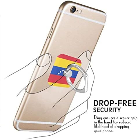 Знамето на Венецуела Мобилен Телефон Ѕвони на Носителот Прст Стојат 360° на Ротација Метален Прстен Зафат,Компатибилен со Сите паметен