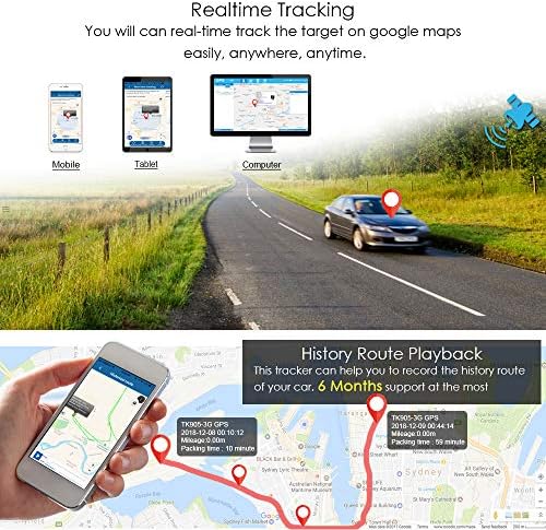 TKSTAR GPS Tracker за Возила Автомобил, Мотоцикл Камиони Водоотпорен GPS Loctor Пронаоѓач Силни Магнетни Песна Реално време Точна