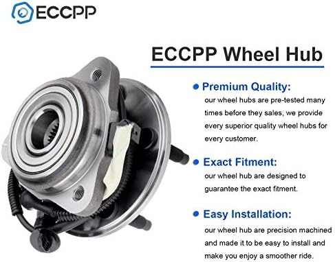 ECCPP Нови Предни Тркала Центар Имајќи Собранието 515003 одговара за Ford Explorer (Спорт Trac) Ranger, Меркур Mountaineer, Mazda