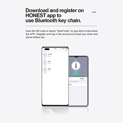 Клучни Пронаоѓач, Копче Finders со Апликација за Android/iphone Телефон, Клучни Пронаоѓач Локатор за Чанта Паричникот Keychain, Телефон